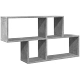  Zidna polica siva boja betona 100 x 20 x 53 cm drvena | Eponuda.com