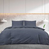  Set posteljine za poplun antracit 155x220 cm lagana mikrovlakna | Eponuda.ba