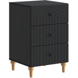  Noćni ormar s ladicama Crna 43x 41 x 66,5 cm Konstruirano drvo | shoptok.hr