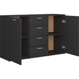  Komoda siva 120 x 35,5 x 75 cm od konstruiranog drva | shoptok.hr