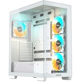 Gigabyte C500 Panoramic Stealt Mid-tower, ATX, 4x ARGB fans White Case | Eponuda.ba