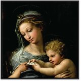  Slika - Rafael Santi – The Virgin of the Rose 80x80 U crnom drvenom okviru | shoptok.hr