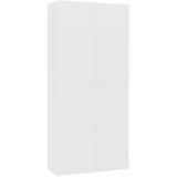 vidaXL Omara za čevlje bela 80x35,5x180 cm iverna plošča, (20709899) | Shoptok.si