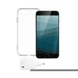 Za?etni paket etui za iPhone SE/8/7/6 Zaš?ita zaslona Omrežni polnilec, Prozorno, (21153696)
