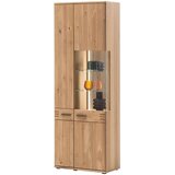 Livetastic VITRINA, furnirano, masivno hrastova prečka barve hrasta | Shoptok.si