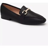 Resti Black women's moccasins with gold embellishment Suletta- Footwear | ePonuda.com