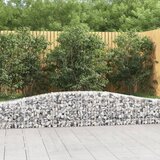  Obokane gabion košare 3 kosi 400x30x40/60 cm pocinkano železo Cene