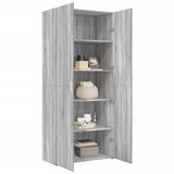  Visoka komoda siva boja hrasta 80 x 42,5 x 185 cm drvena | Eponuda.ba
