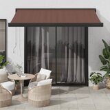 vidaXL Tenda na ručno uvlačenje smeđa 300 x 250 cm | shoptok.hr