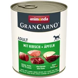 Animonda Ekonomično pakiranje GranCarno Original Adult 24 x 800 g - Jelen i jabuke