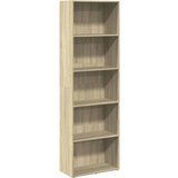 vidaXL Knjižna omara sonoma hrast 60x30x189 cm inženirski les, (22008981) | Shoptok.si