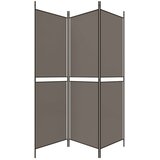 Sobna pregrada s 3 panela antracit 150 x 200 cm od tkanine | shoptok.hr