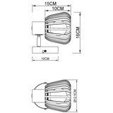 Globo 54663-1 - Zidno spot svetlo OLIN 1xE27/40W/230V | Eponuda.com