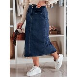 DStreet Spódnica damska jeansowa midi z rozcięciem BLUEVIC niebieska | Shoptok.si