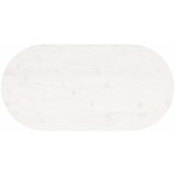  Ploča za stol bijela 110x55x2,5 cm od masivne borovine ovalna | shoptok.hr