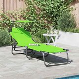  Sklopiva ležaljka za sunčanje Zelena 190 x 57 x 81 cm oxford | shoptok.hr