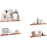  Stenska polica 4 pcs Rdeča 80 x 9 x 3 cm Konstruiran les, (5000201332) | Shoptok.si