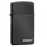 Zippo 28123ZL upaljač - slim ebony logo Cene