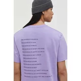 The Kooples Bombažna kratka majica moški, vijolična barva