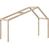  Visoki krevet s krovom 90 x 190 cm od masivne borovine | Eponuda.com