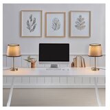 Opviq Set stonih lampi 5102, 21x21x39 cm, IP20, 2 komada, Srebrno-smeđa boja | Eponuda.ba