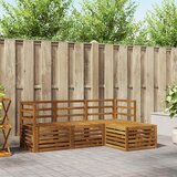  Set vanjskih sofa 4 pcs Prirodna | Eponuda.com