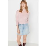 Trendyol Powder Tulle Detailed Knitwear Sweater Cene