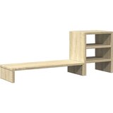 vidaXL Stojalo za monitor z organizatorjem sonoma hrast inženirski les | Shoptok.si