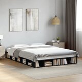 Maison Chic Posteljni okvir - Dvoposteljna postelja - Zakonska postelja črn 160x200 cm inženirski les-J4775, (21776901) | Shoptok.si