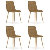 KARA stolica - smeđi baršun / noge u boji drveta x 4 | shoptok.hr