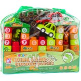  Edukativne kocke za sestavljanje z motivom dinozavrov s številkami in črkami - 91 elementov | Shoptok.si
