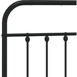 vidaXL Metalni okvir za krevet s uzglavljem crni 193x203 cm | shoptok.hr
