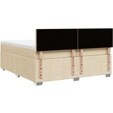 vidaXL Krevet s oprugama i madracem krem 200 x 200 cm od tkanine | shoptok.hr