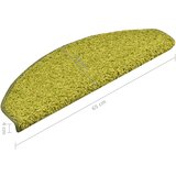 Prostirke za stepenice 15 kom 65x21x4 cm Zelene poluokrugle velike | shoptok.hr