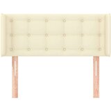  Uzglavlje s ušima krem 83x16x78/88 cm od od umjetne kože | shoptok.hr