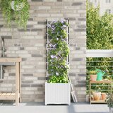 vidaXL Vrtne saksije Bijela Polipropilen 40 x 40 x 143 cm Saksije | shoptok.hr