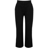 Trendyol Curve Black Striped Woven Trousers