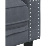  Fotelj chesterfield temno siv žamet | Shoptok.si