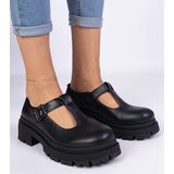 Gemre Black platform faux leather shoes Belever | Shoptok.si