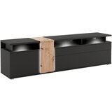 Livetastic TV-ELEMENT črna, hrast artisan | Shoptok.si
