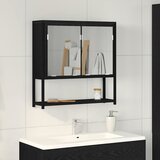  Ogledalo ormar Crni hrast 60 x 16 x 60 cm Konstruirano drvo | shoptok.hr