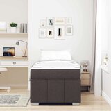  Konstrukcija postelje Temno rjava 100 x 200 cm blago, (5000123580) | Shoptok.si