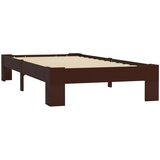 Maison Chic Posteljni okvir - Enojna postelja - Postelja za odrasle temno rjav iz trdne borovine 100x200 cm-J9182, (21768745) Cene
