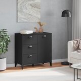  Komoda VIKEN crna 80 x 40 x 80 cm od konstruiranog drva | Eponuda.com