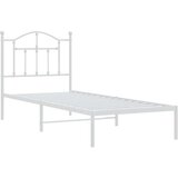 Metalni okvir za krevet s uzglavljem bijeli 90 x 190 cm | shoptok.hr