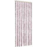 Furnova Zavesa proti mrčesu srebrno siva in roza 56x200 cm šenilja, (21918341) | Shoptok.si