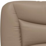  Okvir kreveta s LED svjetlom cappuccino 140x190 cm umjetna koža | shoptok.hr
