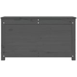  Kutija za pohranu siva 80 x 40 x 45 5 cm od masivne borovine | shoptok.hr