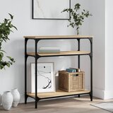 vidaXL Klubska mizica sonoma hrast 75x29x75 cm inženirski les | Shoptok.si