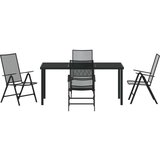 vidaXL 5-delni vrtni jedilni set antracit jeklo | Shoptok.si